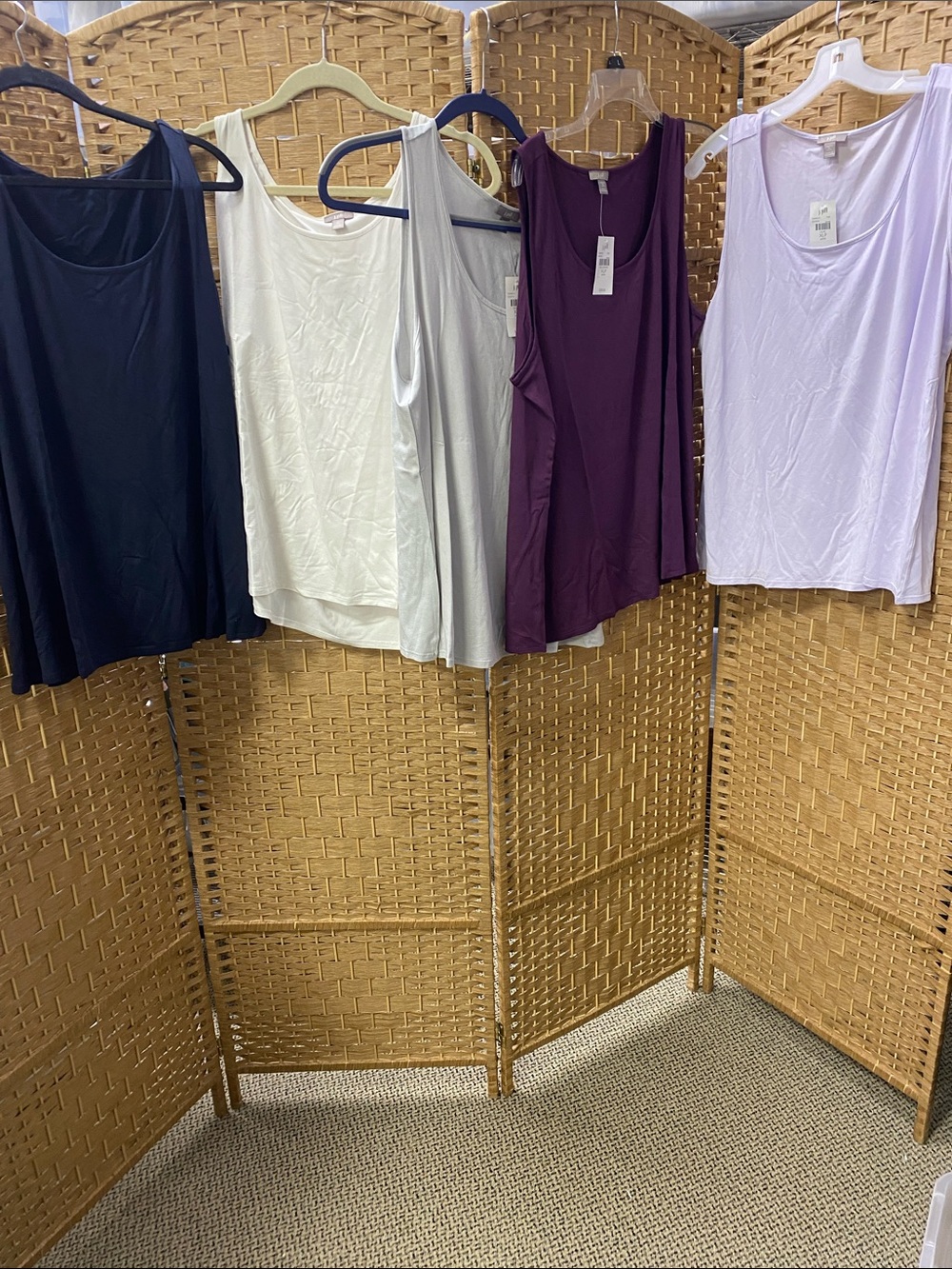 J. Jill Women's Tank Tops - Black, White, Light Gray, Plum, Lavender
